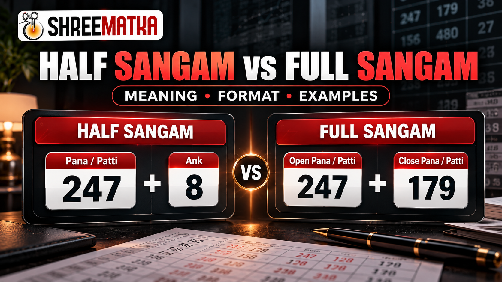 Half Sangam vs Full Sangam in Satta Matka: Meaning, Format & Examples