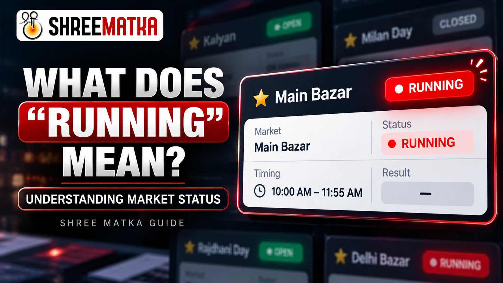 What Does “Running” Mean on a MatkaFun Market Card?