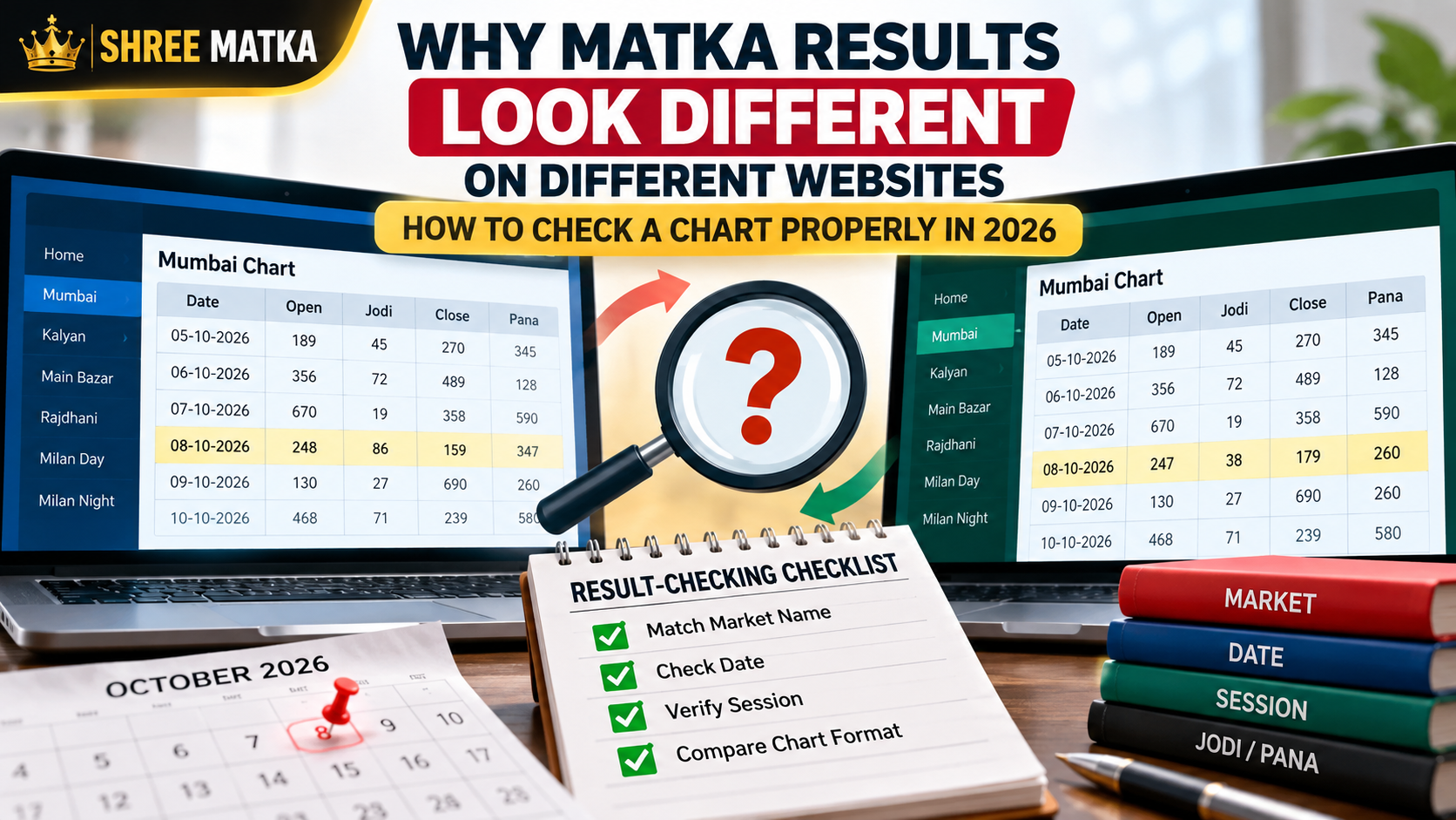 Why Matka Results Look Different on Different Websites: How to Check a Chart Properly in 2026